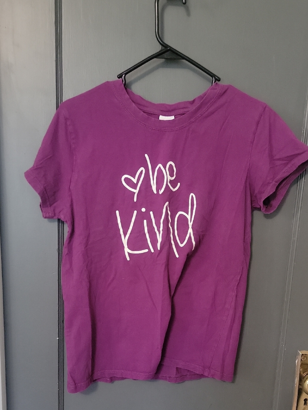 Be Kind Short Sleeve Graphic Tee - Purple